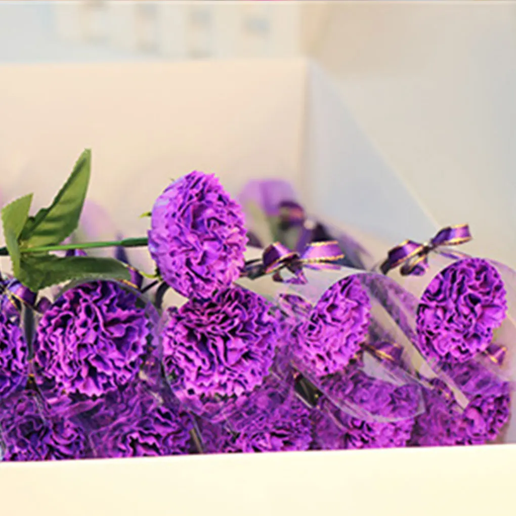 

Carnation Shaped Soap Carnation Artificial Flower Petals Bath Soap Essential Oil Carnation Soap Valentine's Day Gift