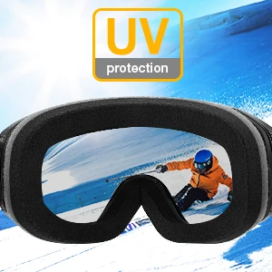 Goenx поляризационные лыжные очки для сноуборда, анти-туман, защита UV400, двойные линзы, лыжные очки для мужчин, женщин, зимний шлем, спортивные