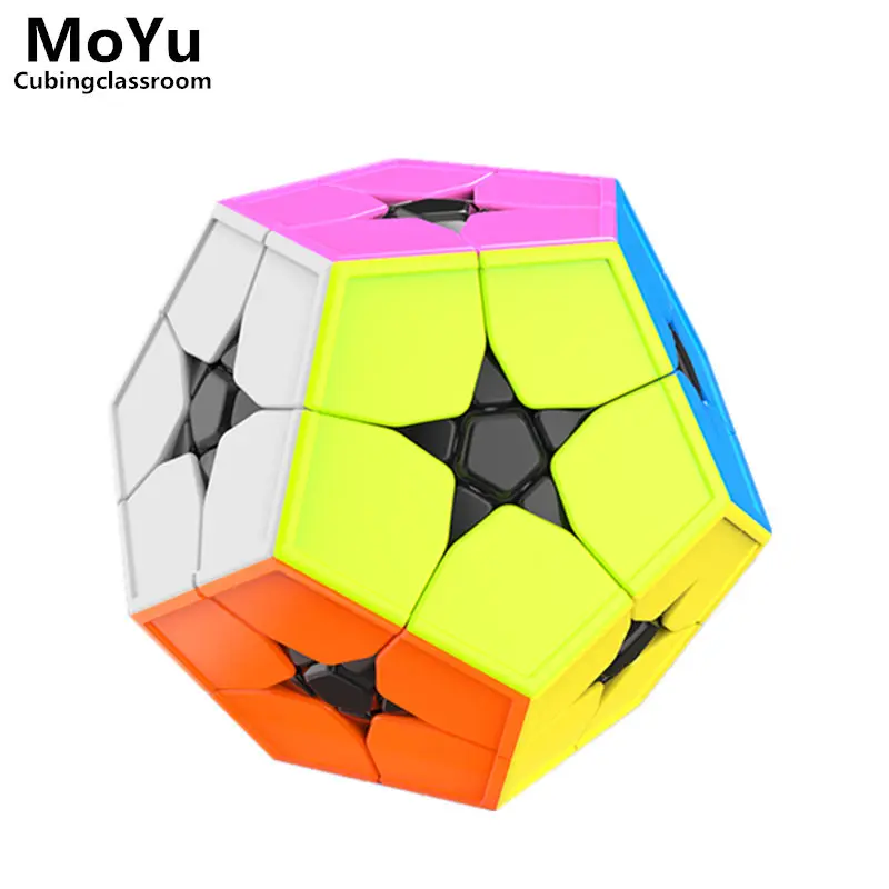 MoYu Cubing класс Meilong 2x2X2 Megaminxeds без наклеек магический куб мини профессиональная головоломка скоростные кубики развивающие игрушки - Color: stickerless