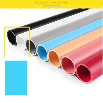

1*2m Photography Backdrop Solid Color Matte PVC Background Plate Photography Backdrop Background Cloth Waterproof Anti-wrinkle