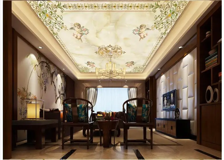 Custom 3d Wallpaper 3d Ceiling Murals Wallpaper European Angel