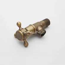 Европейский ретро угловой клапан полный медный толстый горячей и холодной воды доступны ручное колесо угол клапан BL-D4001F
