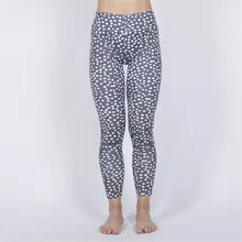 Белый горошек 3D печать быстросохнущие фитнес Йога Леггинсы эластичные спортивные колготки высокая Талия спортивные легинсы для бега брюки