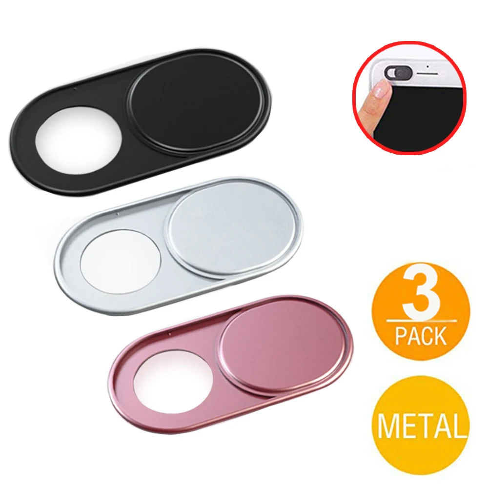 

Laptop Camera Lens Webcam Cover Fisheye Slider Ultra Thin Metal Web Camera Sticker Shutter for MacBook Pro IMac PC IPad Tablet