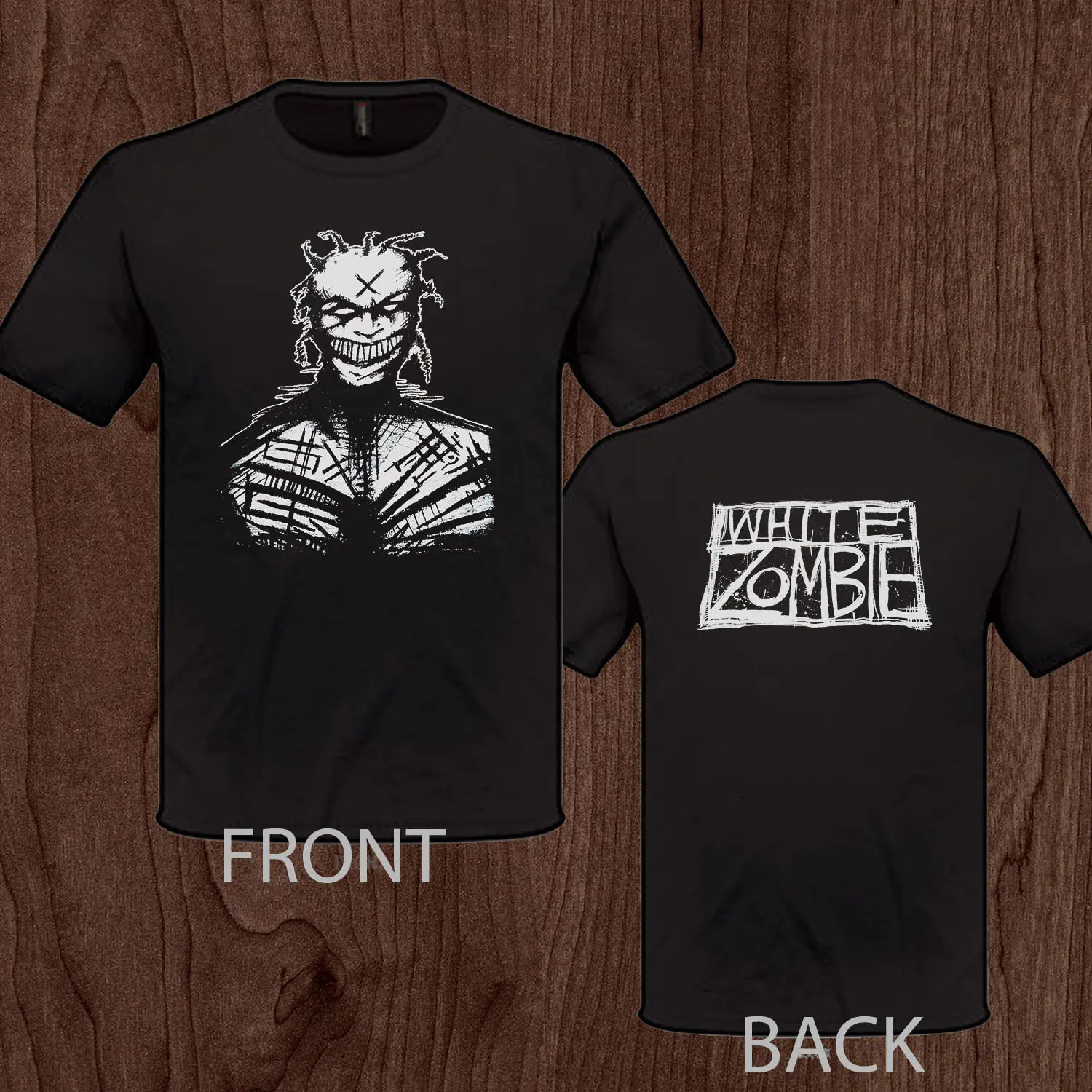White Zombie Tee Two Side Heavy Metal Band S 3XL T Shirt Rob Zombie