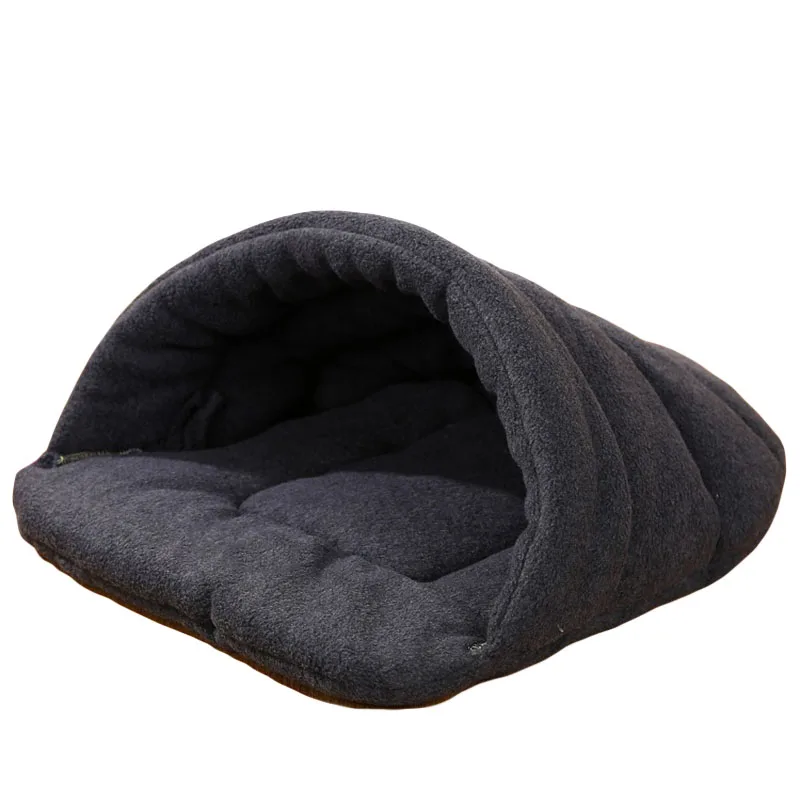 buy High Quality Pet Cat Bed Small Dog Puppy Kennel Sofa Polar Fleece Material Bed Pet Mat Cat House Cat Sleeping Bag Warm Nest