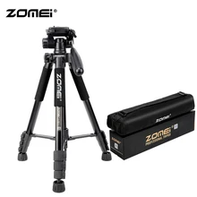 ZoMei Q222 Camera Tripod & Monopod Portable Travel SLR Tripod DSLR Stand with 3-Way Pan Head and Carry Bag for Nikon Canon Sony aluminum 720 degree panoramic panorama support stand gimbal tripod pan head bag for canon nikon sony pentax dslr camera