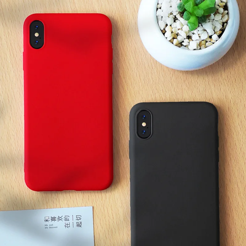 

SoCouple Soft Silicone Case For iphone X Case For iPhone XR 7 8 6 6S Plus X XS MAX 11 Pro Max official Style Liquid Phone Cover