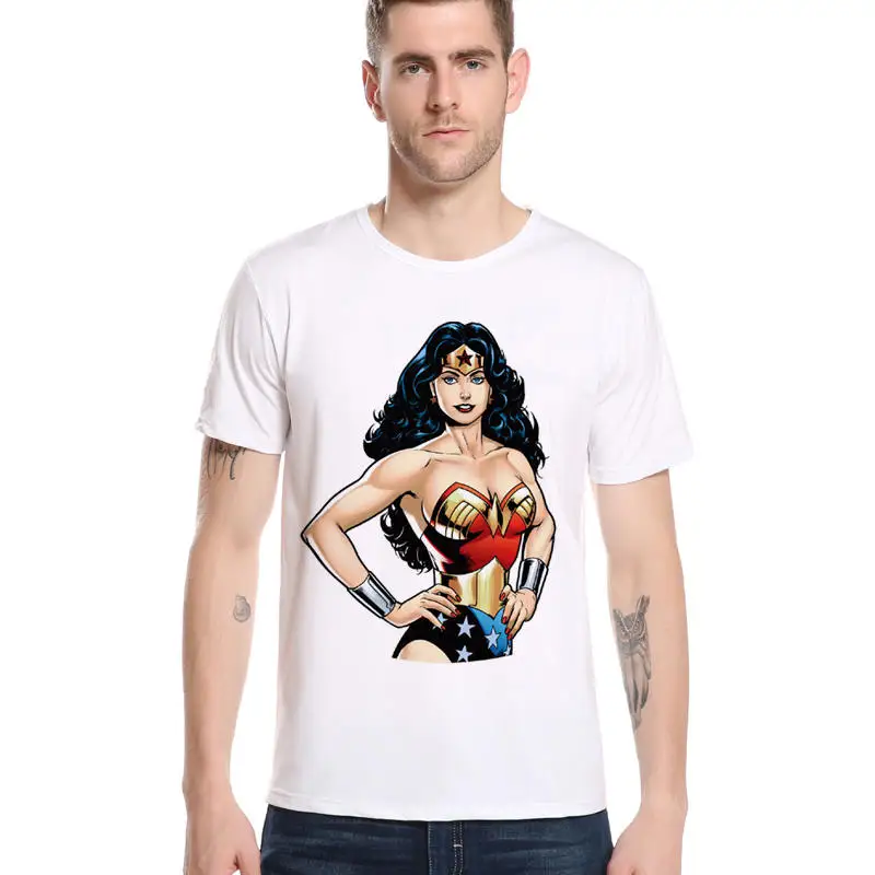 Newest Superman Wonder Men T shirts for women summer Retro Hipster Cool ...