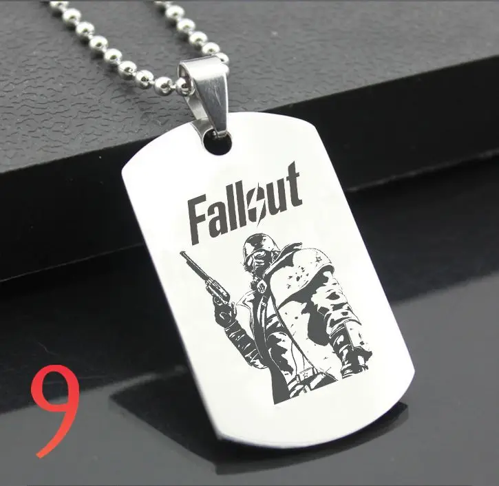 Идеальный JL Fallout западный стиль армейская карточка персонализированные Diy буквы кулон сталь ожерелье персонализированные подарки FSYX01