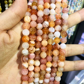 

Genuine Red Botswana Agat e Carnelian Beads 6mm 8mm 10mm Full strand Naturl Color Gem Beads 15.5" full strand