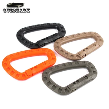 

2pcs Molle System D Buckle ITW Medium Tactical Outdoor Carabiner Hook Backpack Military Outdoor Bag Hiking Climbing Accessories