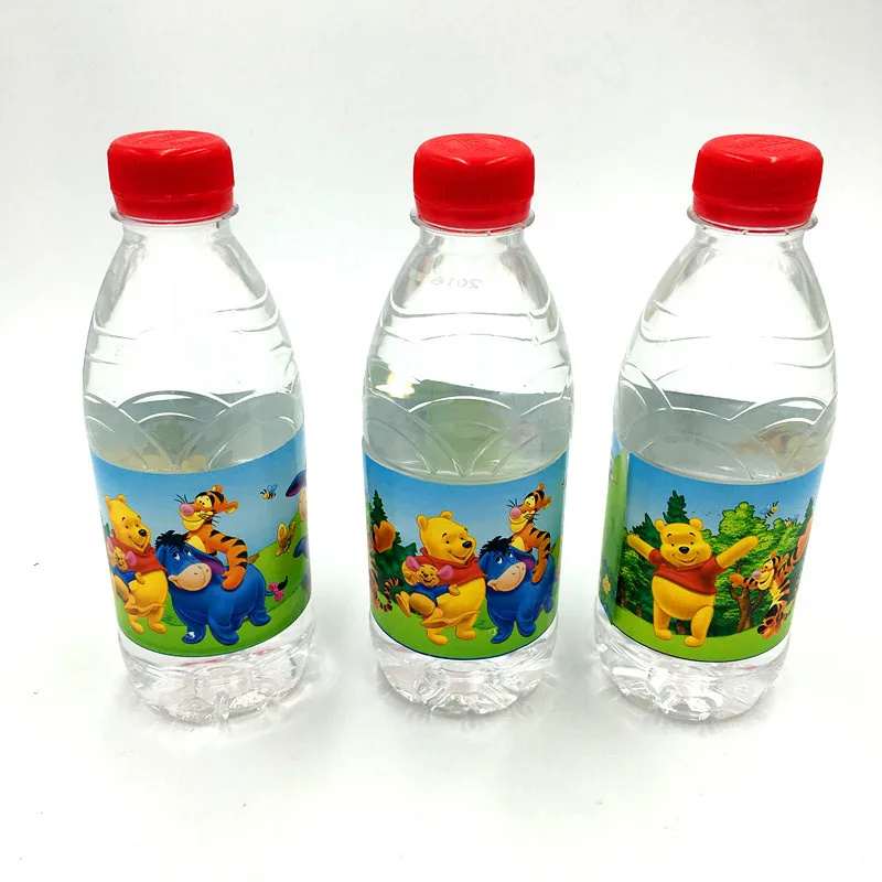 20 WINNIE THE POOH BABY SHOWER FAVORS WATER BOTTLE LABELS PARTY FAVORS