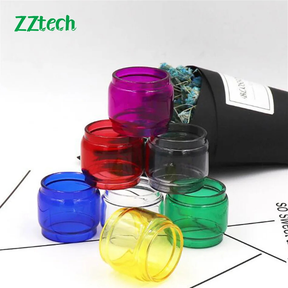 

1pc/2pcs/3pcs Multi-Color E-Cigarrete Vape Fatboy Bulb Version Pyrex Glass Tube Replacement For SMOK TFV12 Prince Tank