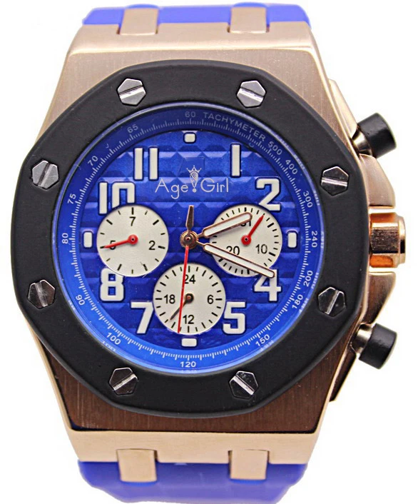 

Whosale Luxury Brand New Automatic Mechanical Self Wind Stainless Steel Mens Watches Blue Gold Black Dial Rubber