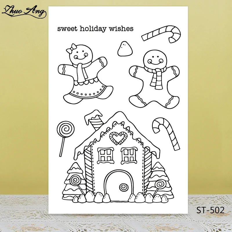 

ZhuoAng Happy clown Clear Stamp/Seal for DIY Scrapbooking/Photo Album Decorative Card Making Clear Stamps