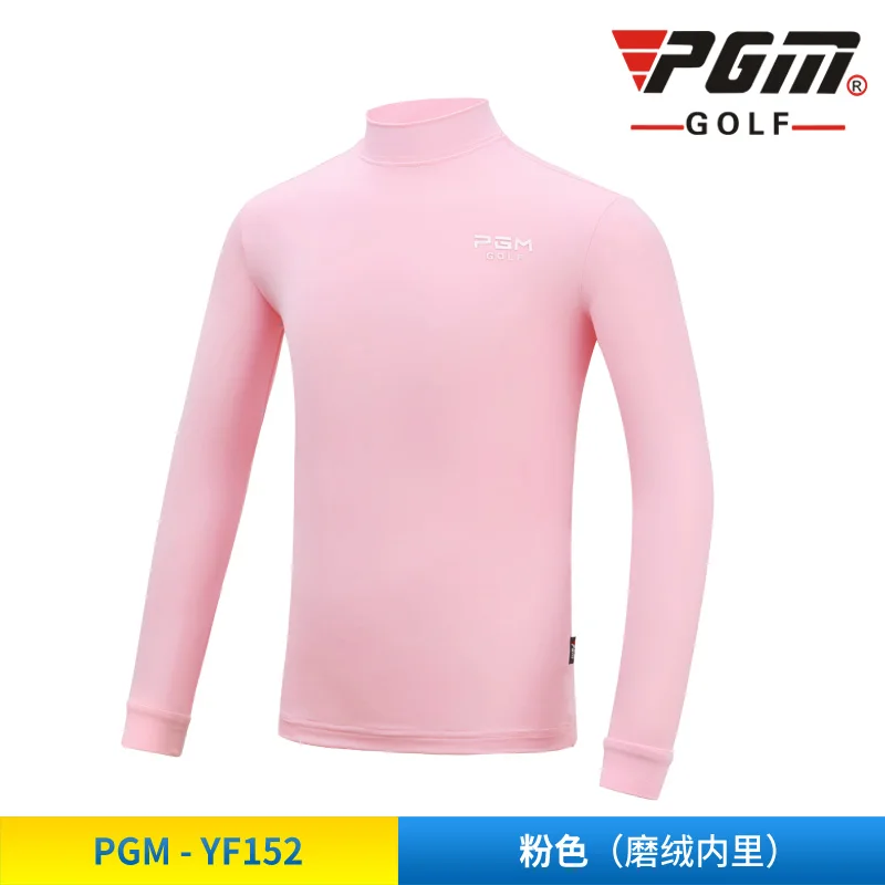 Новые футболки для гольфа, джемпер для девочек осенне-зимняя одежда детская одежда для гольфа плюшевое теплое базовое пальто рубашка с длинными рукавами kleding - Цвет: Pink