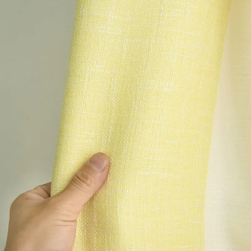 Goedkoop Moderne Gordijnen Semi Shading Slaapkamer Mediterrane Geel Grijs Streep Sheer Tulle Voor Woonkamer Gordijn Stoffen MY025 4