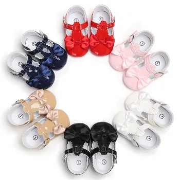 

Spring and autumn 0-1years old newborn Baby Girls Shoes PU leather Buckle First Walkers 6 colours