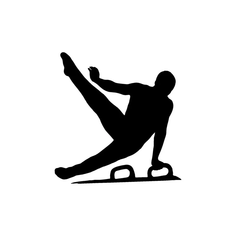 11.4*12CM The Men's Gymnastics Vault Personalized Car Stickers Vinyl