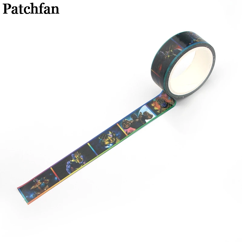 

Patchfan Classic character Thanos movie men vintage 90s funny DIY Scrapbooking washi Masking Tape Pattern sticker paster A2223