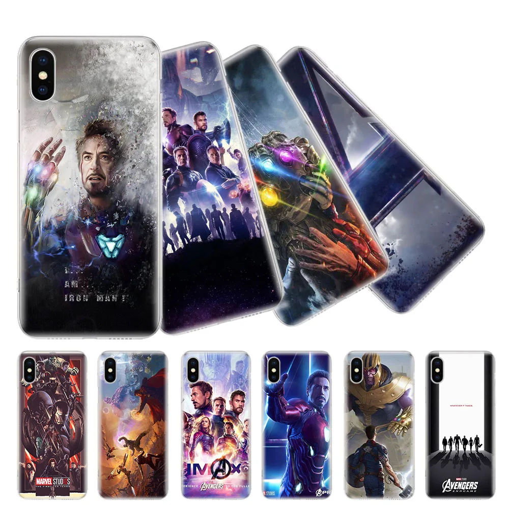 

Avenger4 Final Battle Sofe Phone Back Case For iPhone 6 6S 7 8 Plus X 10 XS MAX XR 5 5S SE Gift Customized Cover Coque