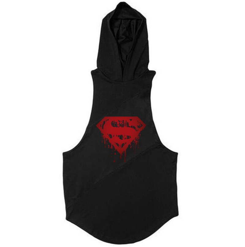 Muscle guys Brand Bodybuilding Stringer Tank Tops Hoodies Tanktops Fitness Men gyms Clothing sleeveless shirts with hoodie