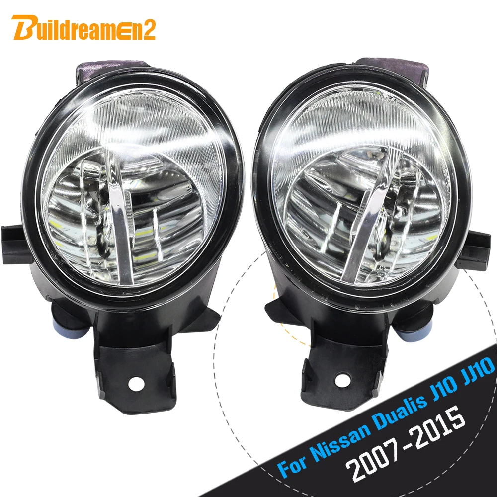 

Buildreamen2 2 X Car Styling H11 4000LM LED Bulb Right + Left Fog Light Assembly DRL 12V For Nissan Dualis (J10, JJ10) 2007-2015
