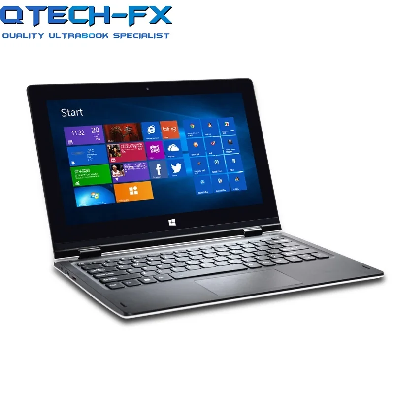 Touch Screen Ultrabook 32GB SSD or 320GB/1TB HDD CPU Intel 4 Core 4GB RAM Windows 10 Office White AZERT Spanish Russian Keyboard ноутбук windows 8 ultrabook qtech 116g 12 intel 4 azerty hdd 500g qt116g