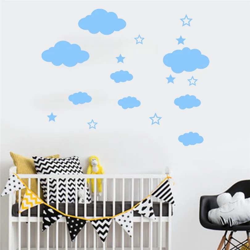Home Decoration Removable Wall sticker DIY Clouds Balloon Wall Decals Children's Room Home Decoration Art (6)