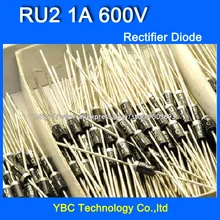 100 шт./лот RU2 1A/600 V Выпрямитель Диод Быстрого Восстановления