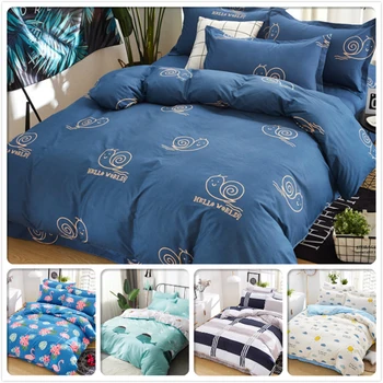 

3/4 pcs Bedding Set Soft Cotton Duvet Cover Bedclothes Sheet Quilt Pillow Case Bed Linen Single Queen King Size 1.5/1.8/2/2.2 m