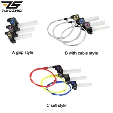 Zs corrida lidar com aperto da motocicleta com 1/4 rápida volta do acelerador sujeira pit bike motocross 7/8