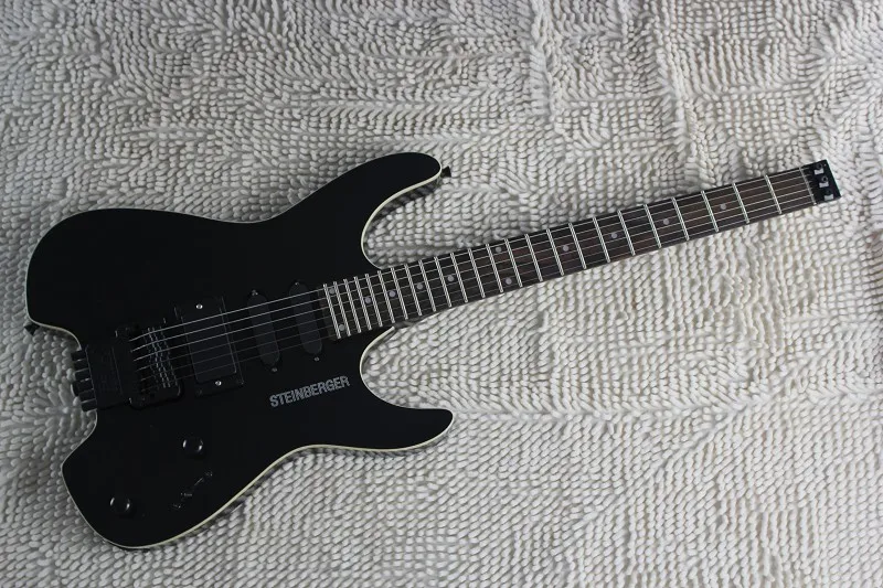 

free shipping STEINBERGER Headless electric guitar black color high quality -8-10