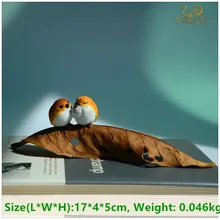 EVERYDAY COLLECTION Mini Garden Handmade Craft Animal Resin Garden Birds Figurines for Decoration