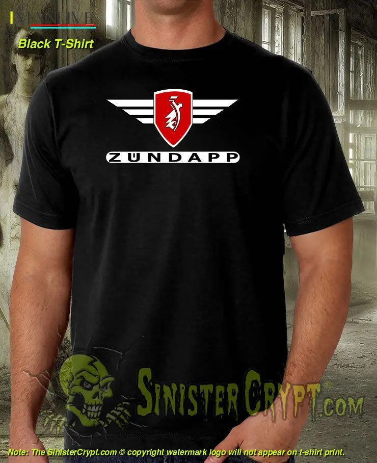 

Summer O-neck CottonZundapp Motorcycle T-Shirt ZUNDAPP German Military Motorcycles Biker T-shirt