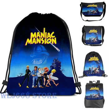 

Funny print shoulder Bags women Day of the Tentacle - Maniac Mansion (High Contrast) Single shoulder backpack travel men