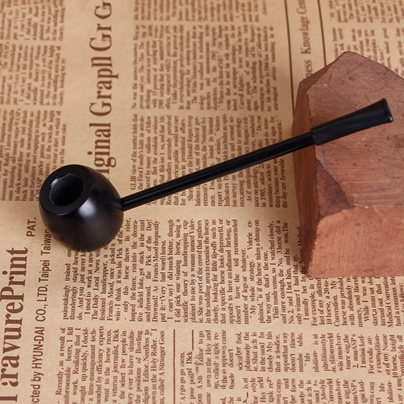 Herb Smoking Pipe Tobacco Pipe Smoking Pipe Ebony Pipe Wood Pipes Smoking Portable Smoking Pipe Herb Tobacco Gifts Narguile Grinder Smoke Mouthpiece