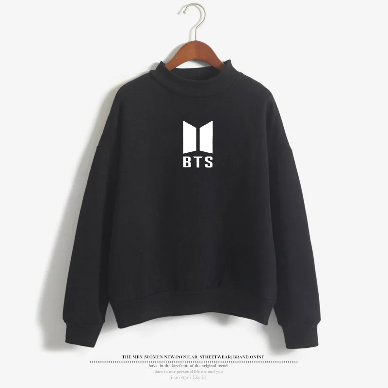Kpop BTS BT21 корейские худи пуловер друзья водолазка для женщин Кофты Уличная Harajuku