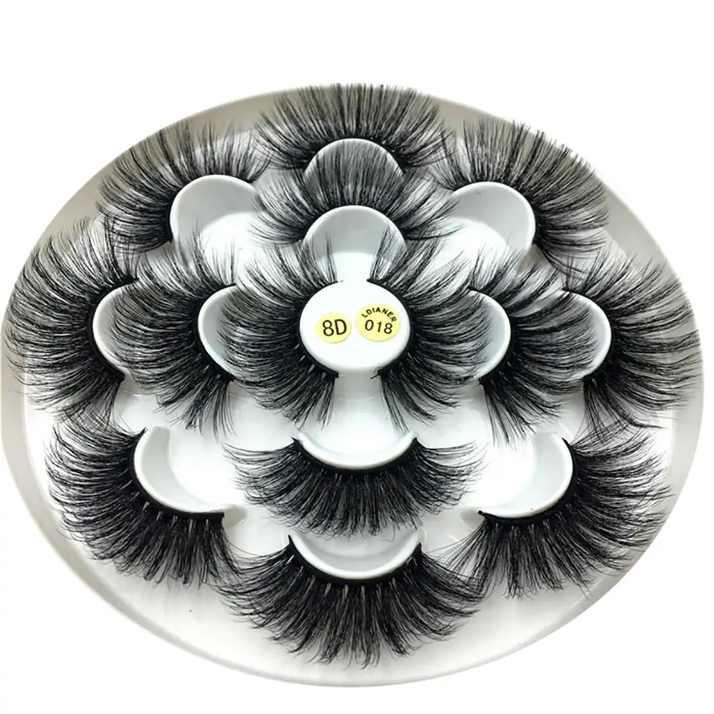 

7Pair Luxury 8D False Lashes Fluffy Strip Eyelashes Long Natural Party Lashes Eyelash Extension For Beauty