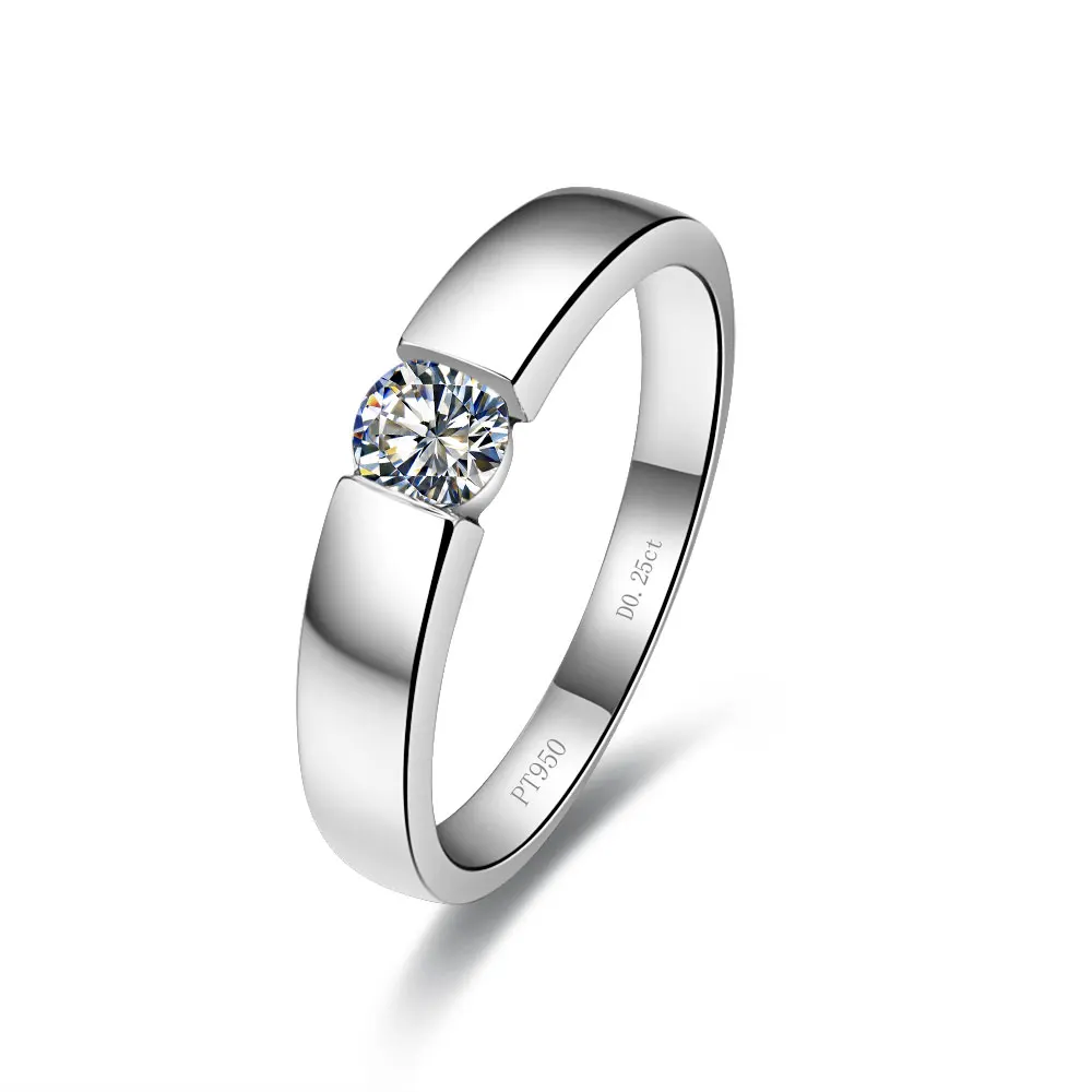 Amazing Design Real Solid 18k 750 White Gold Rings Simulates Amazing Design Real Solid 18k 750 White Gold Rings Simulates Diamond Lover S Wedding His And Her Love Promise Ring In From Jewelry