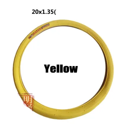BMX велосипедные шины 20*1,3 Высокое качество сложенный велосипед железная крышка ремень Stap Proof LSR PRO велосипедные шины компас 9 цветов - Цвет: Цвет: желтый