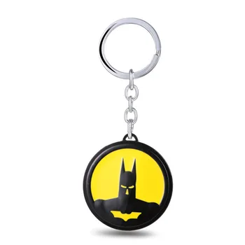 

MOON 10pcs/lot Batman Movie batman logo keychain 2 colors key rings gift key holder for cars wholesale&retailer
