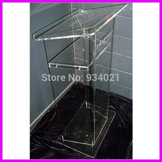 Прозрачный акриловый коммерческий pulpit funitures podium plexiglass