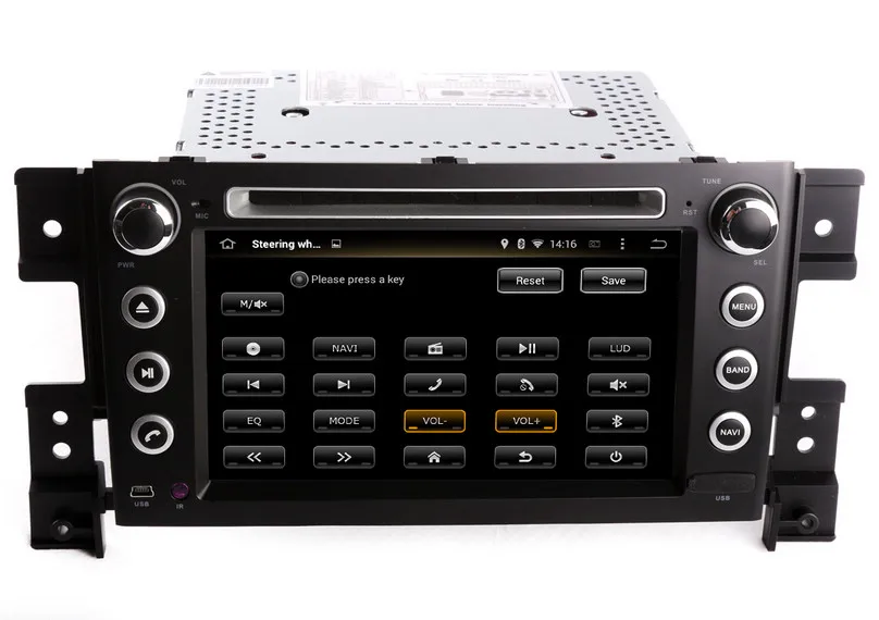Android 9,0 автомобильный dvd-плеер для Suzuki Grand Vitara 2005-2012 с gps навигацией Радио BT USB AUX DVR wifi Аудио Стерео 4G ram