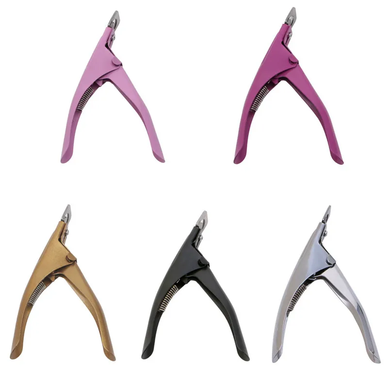 

New Acrylic UV Gel Nail Clippers Cutter False Nail Tips Cutting Nails Tool Manicure Beauty tools nail scissor trimmer 5 Colors