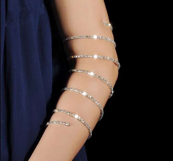 

Bling Bling Belly Dance Rhinestone Bracelet Gypsy Jewelry Bracelet Hand Decoration Wrist Bangle Free Shipping