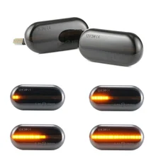 Luz de led dinâmica para renault clio 1 2, luz de seta para nissan opel fortwo inteligente