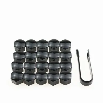 

6 color 20Pcs 17mm Car Styling plastic Wheel Nuts Cover Bolt Caps Supplied with Removal Tools