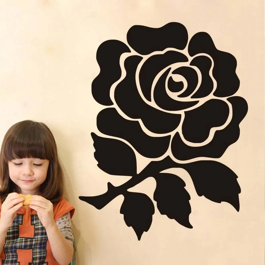 Buy DCTOP One Rose Wall Stickers For Living Room Bedroom DIY Removable Art